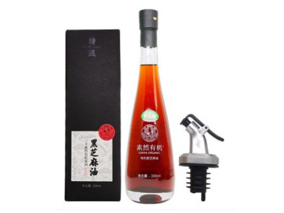 有机特级黑芝麻油330ml图2