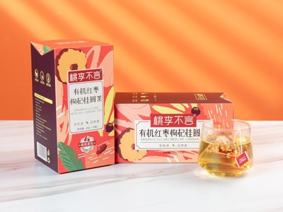 臻如意桃李不言有机红枣枸杞桂圆茶盒装80g代用茶10小袋图3