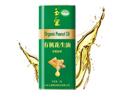 玉皇有机压榨花生油1.5L铁盒装图3