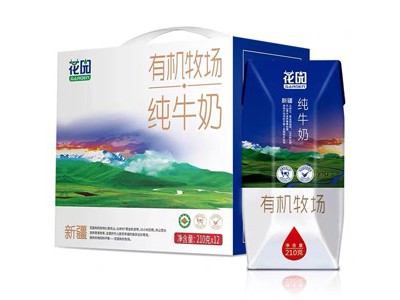 花园有机牧场纯牛奶210g*12盒图2