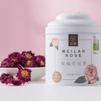 玫澜 玫瑰花冠茶有机干玫瑰花20g